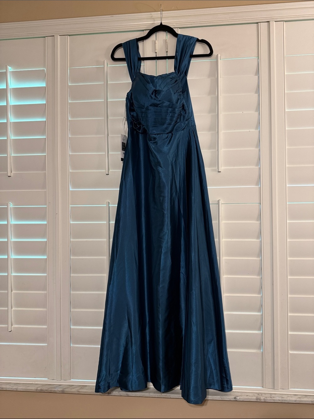 Formal Dress Teal Blue Formal Gown Corset Back by Ao Yan Size 2/4